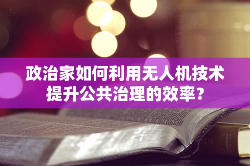 政治家如何利用无人机技术提升公共治理的效率？