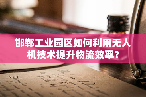 邯郸工业园区如何利用无人机技术提升物流效率？