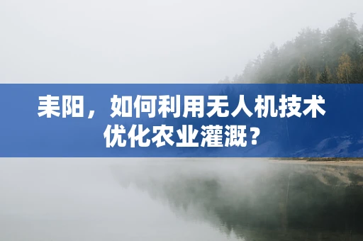 耒阳，如何利用无人机技术优化农业灌溉？