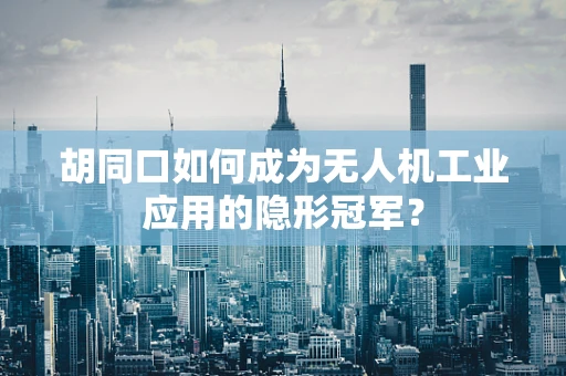 胡同口如何成为无人机工业应用的隐形冠军？