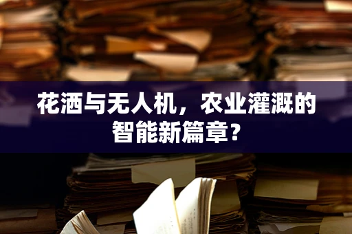 花洒与无人机，农业灌溉的智能新篇章？