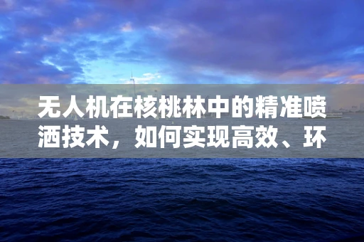 无人机在核桃林中的精准喷洒技术，如何实现高效、环保的农药施用？