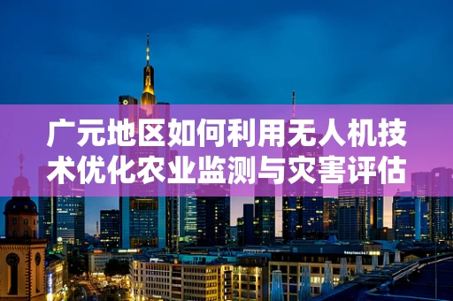 广元地区如何利用无人机技术优化农业监测与灾害评估？